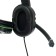 Ritmix RH-555M Gaming headphones, game, full-size, microphone, 3.5mm, 1.8m, black/green