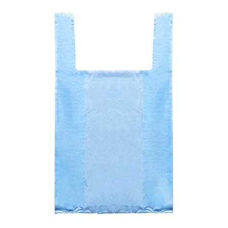 Blue package, polyethylene, T -shirt, 28 x 50 cm, 12 μm