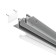 Aluminum profile for the stretch ceiling LED Strip Alm014S-2M, 200x7.22x3.42 cm, silver color