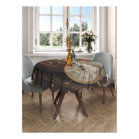 The tablecloth “New Year is knocking”, round, Saten, d = 150 cm-2