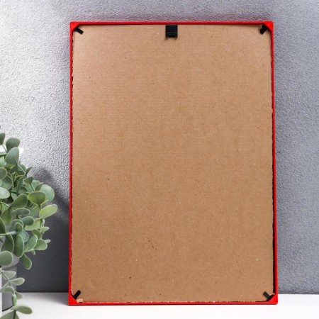 Photo frame plastic L-1 21x30 cm red (plastic screen)-2