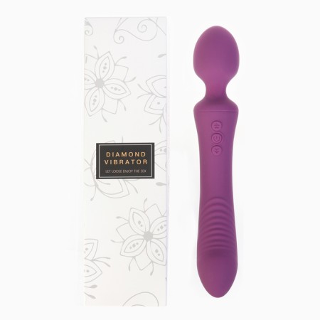 Vibrator bilateral oka-hips, 14 modes, 23.5 x 3.5 x 4 cm, silicone, purple-6