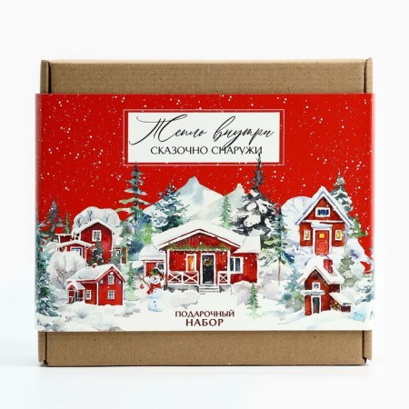 Gift set “Heat inside is fabulous outside”, tea house, mug, 20.5 x 20.5 x 10 cm-1