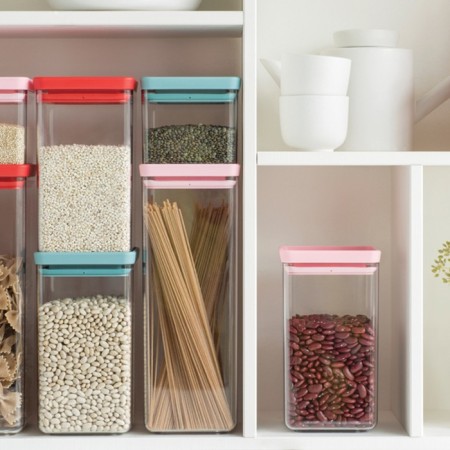 Rectangular container Brabantia Tasty Colows, Pink color, 2.5 liters-2