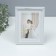Photo frame plastic in 1 photo13x18 cm "Laconic style" silver paper embossing 18x2x23 cm