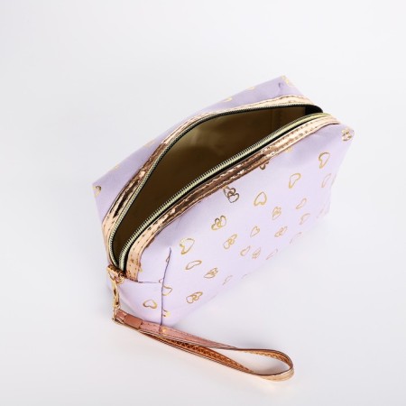 Lightning cosmetic bag, lilac color-2
