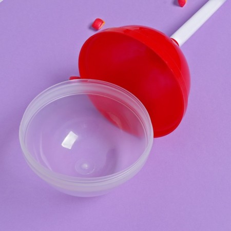 Plastic chupa-chups, red-2