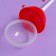 Plastic chupa-chups, red