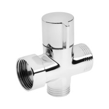 Zein Z748 divertor, for the mixer, brass body, chromium color