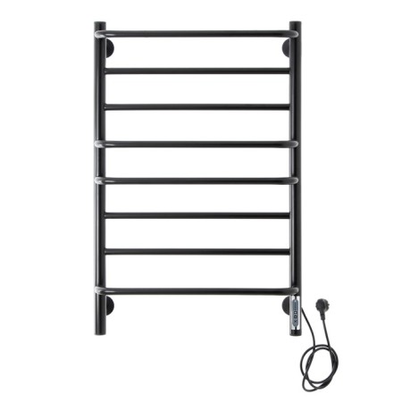 Domoterm electric heated towel rail "Orpheus" P8, 500x800 mm, right, black matte-1