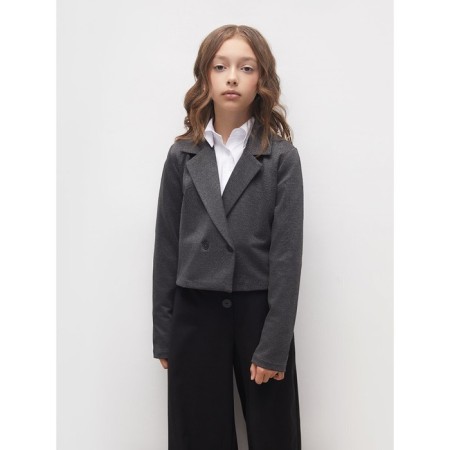 Shorted jacket for a girl Amarobaby Study Short, height 152 cm, color gray color-7