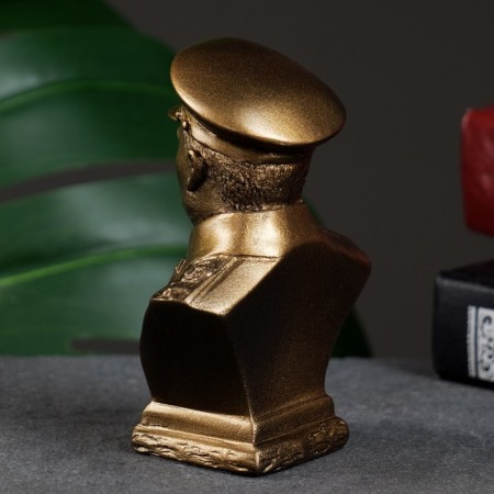 Bust Stalin 9x7cm, bronze / marble baby-2