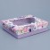 Gift box, packaging, "flowers", 23.5 x 20.5 x 5.5 cm