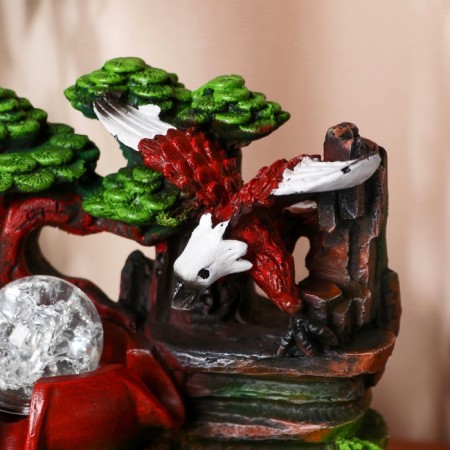 Fountain "Eagle at the mill under the tree" 20x14x27 cm (with backlight)-1