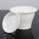 Plastic pot "Gamma", d = 22, with a pallet, white