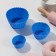 A set of baking forms “Rib. Circle ”, silicone, 3 pcs, 9 × 4 cm, 7 × 3.5 cm, 5 × 2.5 cm, blue color