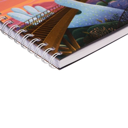 Sketchbook 195 x 195 mm, 80 sheets on the crest "Landscape", solid cover, block 100 g/m²-2