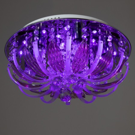 Emilia chandelier 7x40W E27 with a remote control, color chrome 41x41x19 cm-5
