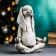 Piggy bank "Hare yog" 25x19x10cm, gray stone