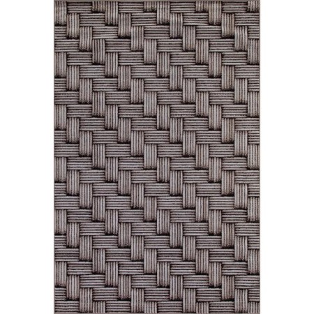 Rectangular carpet Merinos Sierra, size 200x400 cm, color-brown color