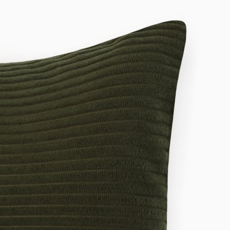 Case on the pillow of Ethel Velour 43*43 cm, central green, 100% polyester-2