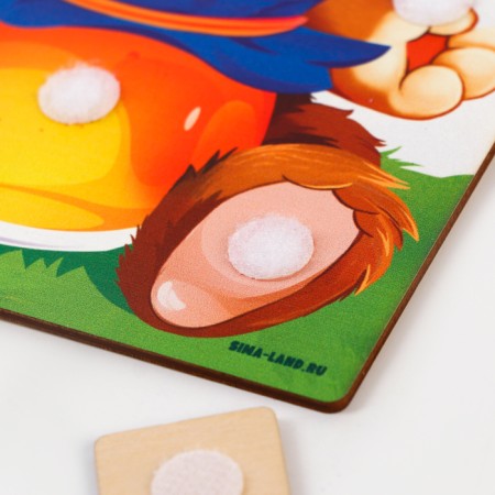 Puzzle "Learning forms and colors along with a teddy bear"-4