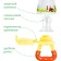 Nibbler "Our Treasure", with silicone mesh, yellow/orange color