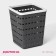 The storage basket “Current”, square, 9 × 11.5 cm, color gray