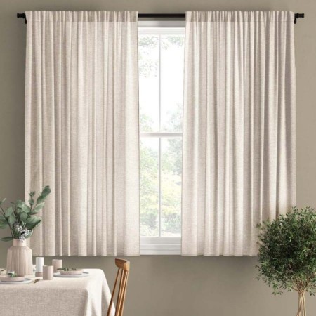 Set of curtains "Boho +", size 130x180 cm-2 pcs, beige color, 2 pcs