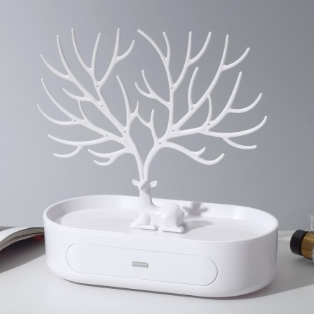 Stand for jewelry "Deer", oval stand, 26 × 25 cm, white color-2