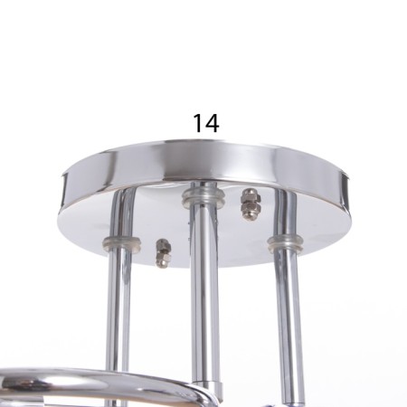 Aura chandelier 3x40W E27 Chrome Model: 2612363-5