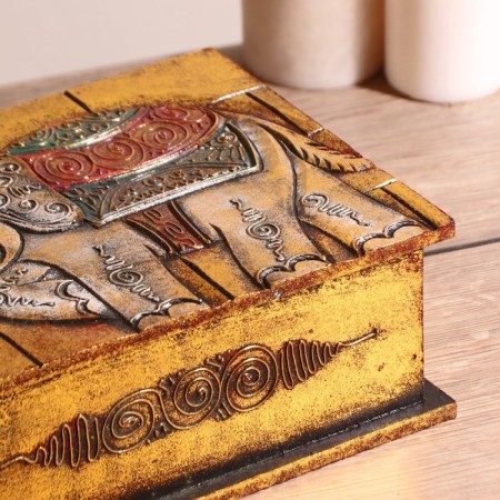 Casket "Elephant" 24x18x9 cm-7