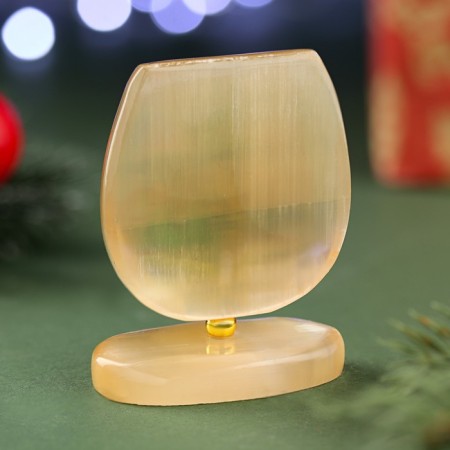 Souvenir "Wealth.2024", on a stand, Selenite-2
