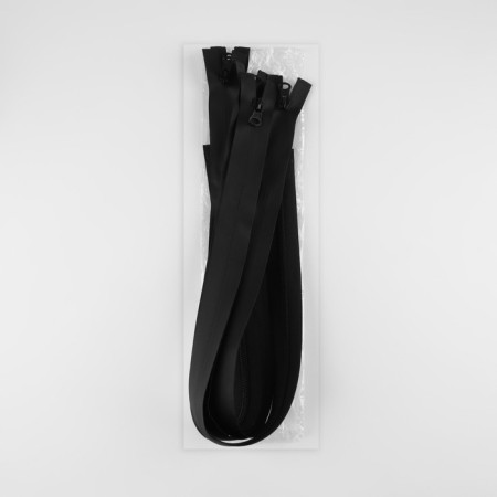 Lightning "Spiral", No. 5, detachable, waterproof, automatic lock, 60 cm, black color-2
