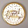 Paper plates "Happy Birthday", in a set of 6 pieces