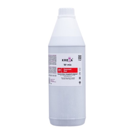 Food toner W-mix water-soluble red, 1 liter