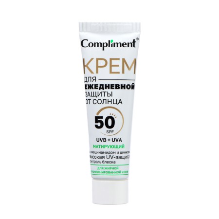 Cream for daily sun protection Compliment matting, 50 ml-1