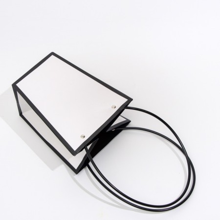 Bag for flowers white moisture-resistant, 17x17-11.5x11.5-20 cm-3