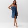 Ethel towel, col. Blue, wives. Pareo 75x150 cm, 100% polyester, 300 g/m2