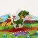 Logical center 2 in 1 "dinosaurus and testicles" 14.5 × 14.5 × 8 cm