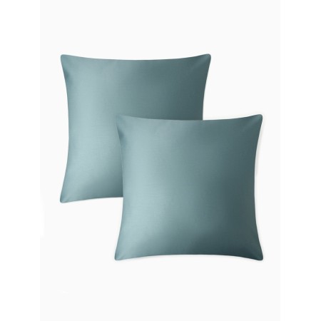 A set of pillowcases "Ethel" 70x70 cm - 2 pcs, emerald, 100% cotton, maco -satin