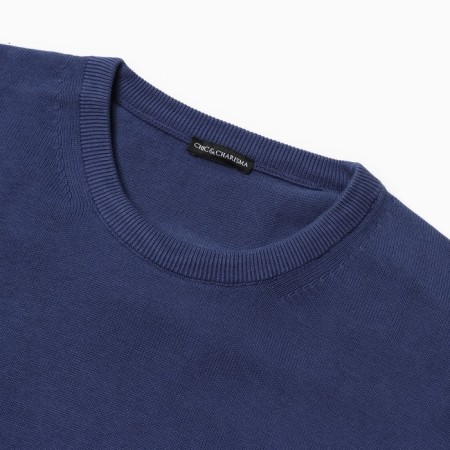 Male jumper, dark blue color, size 56 (4xl)-2