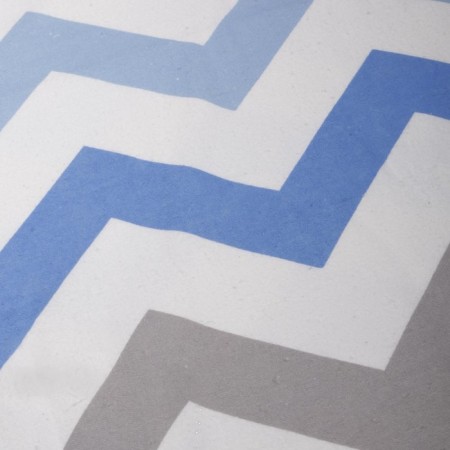 Flanel zigzag diamond, size 75x120 cm, blue, 170 g/m, cotton 100%-1