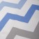 Flanel zigzag diamond, size 75x120 cm, blue, 170 g/m, cotton 100%