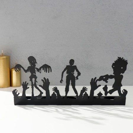 Summary Metal for 5 candles "Halloween. The rebels" black 17.8x29.5x6 cm-2