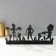 Summary Metal for 5 candles "Halloween. The rebels" black 17.8x29.5x6 cm