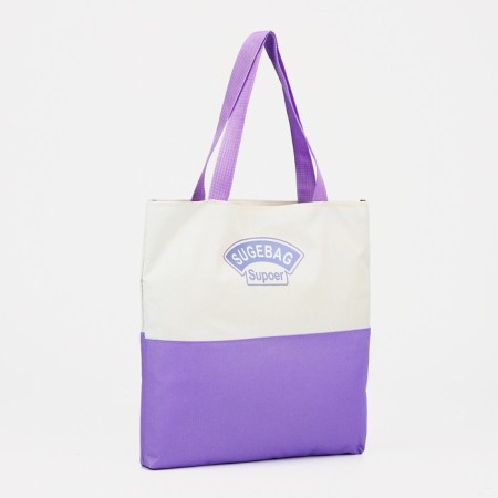 A backpack with a zipper, an outer pocket, a set of a chover, bag, color lilac-7