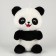 Soft toy with a plaid "Panda"