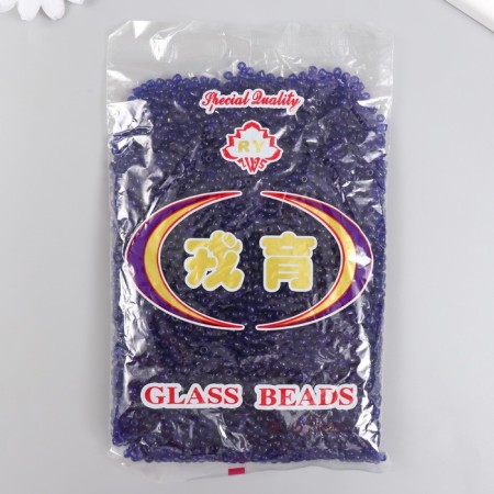Glass beads 6/0 "Indigo" transparent 450 gr-2