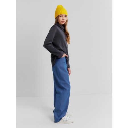 Turtleneck children's minku, color graphite, height 134 cm-2